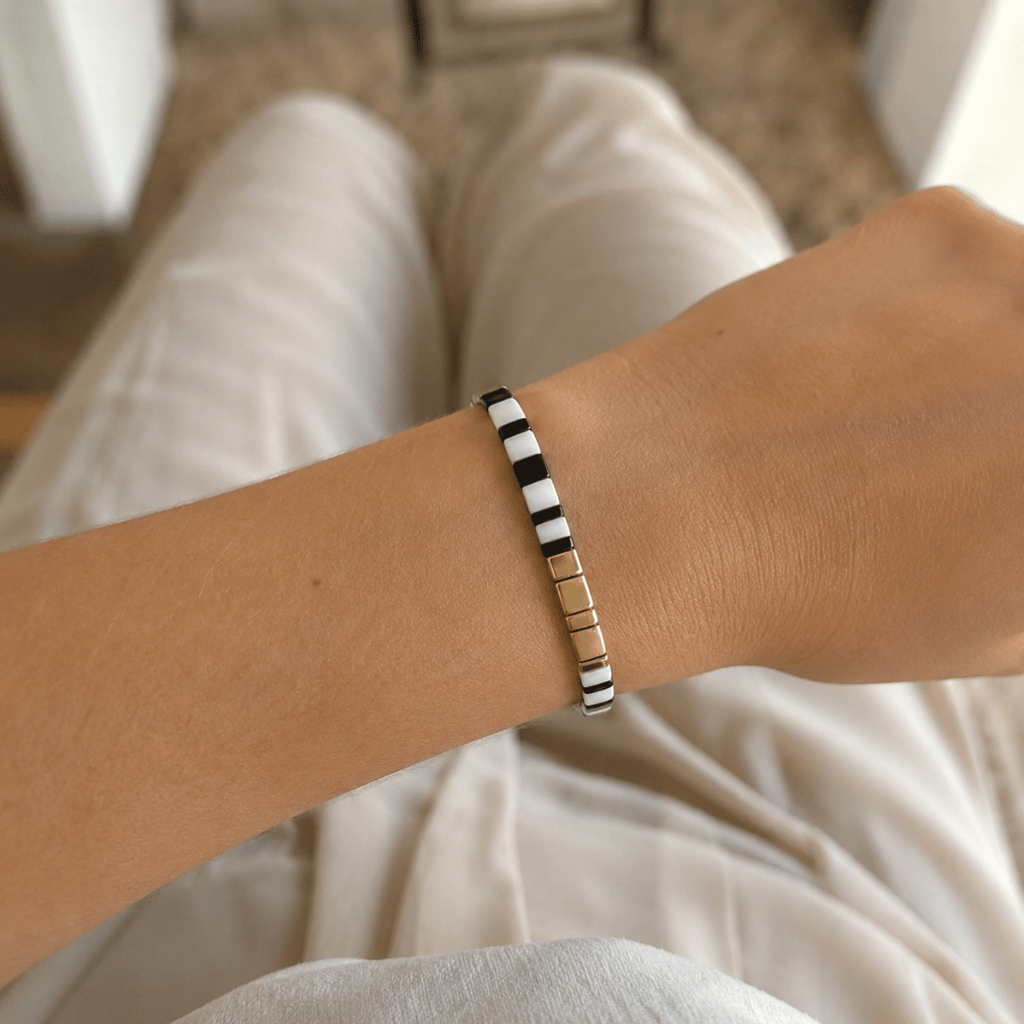 Zebra Tile Bracelet