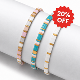 Blush (Set of 3 Tile Bracelets)