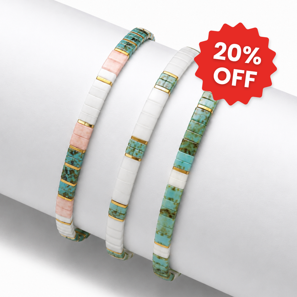 Coral Reef (Set of 3 Tile Bracelets)