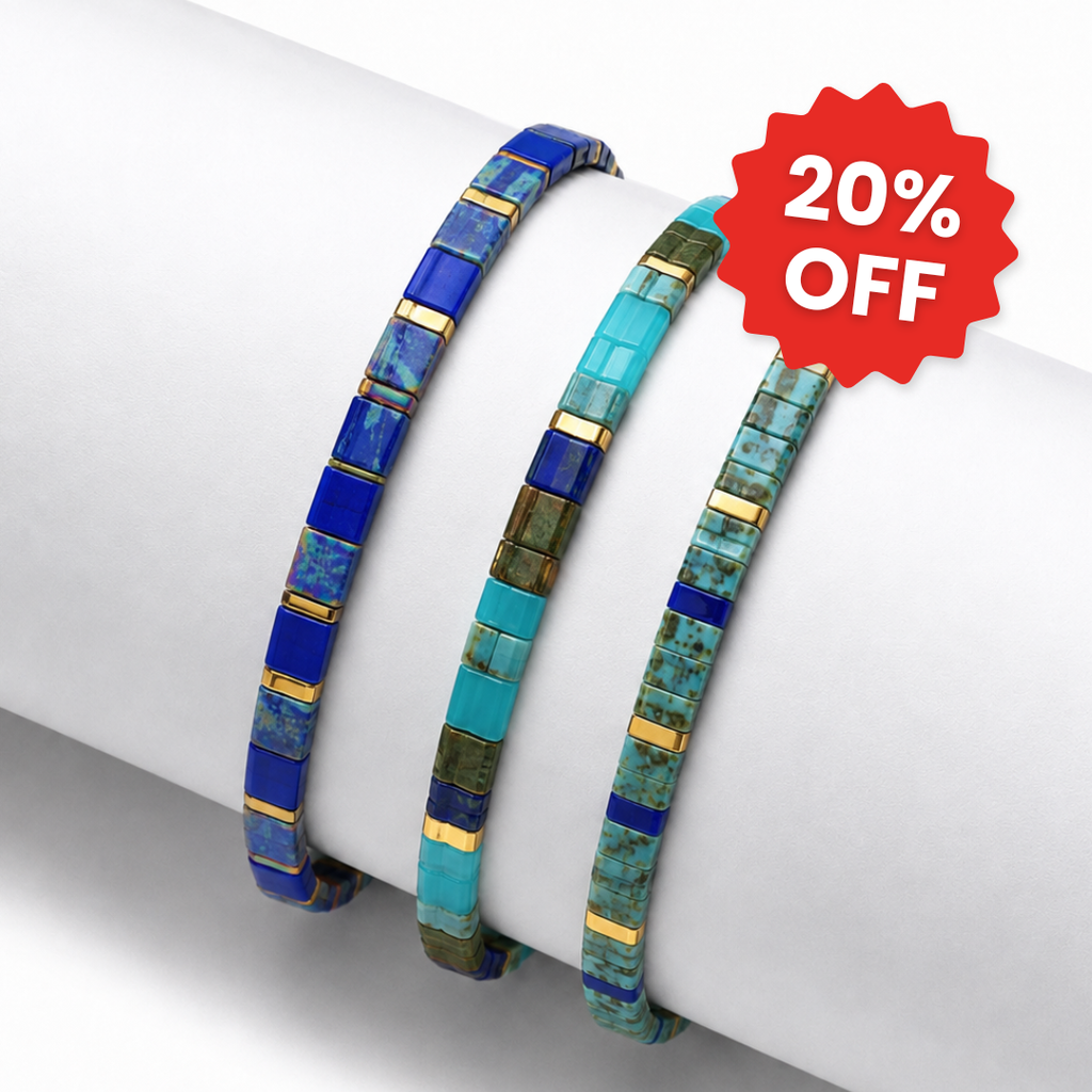 Deep Sea (Set of 3 Tile Bracelets)