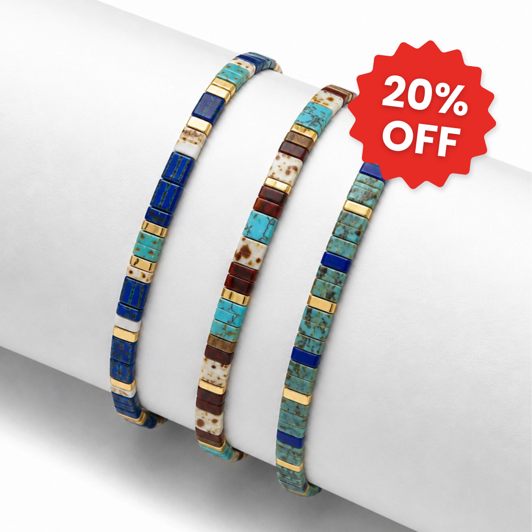 Lagoon (Set of 3 Tile Bracelets)