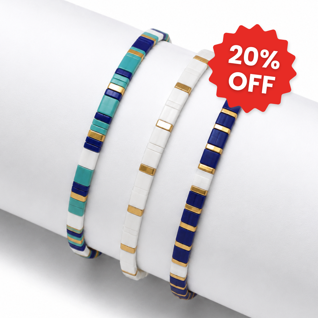 Marina (Set of 3 Tile Bracelets)
