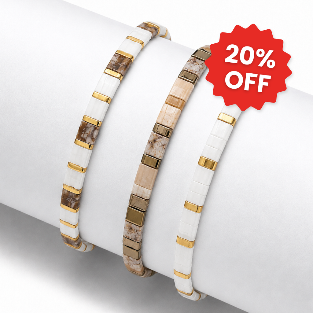Sandstone (Set of 3 Tile Bracelets)